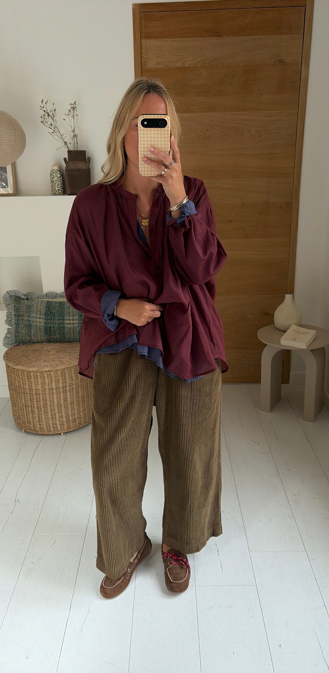 Blouse Max bicolore vigne