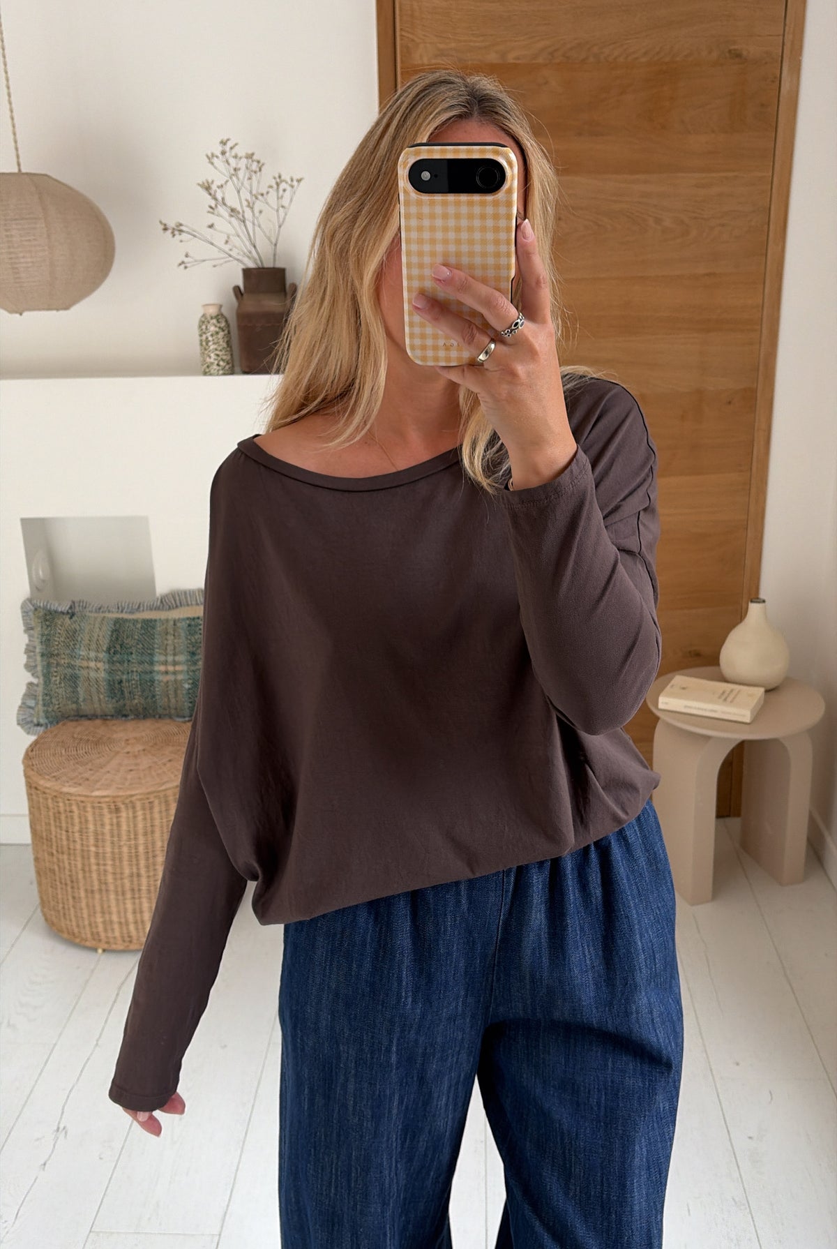 Tee shirt Basique choco – Johanna Paris