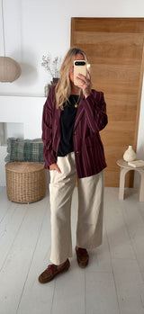 stripes burgundy