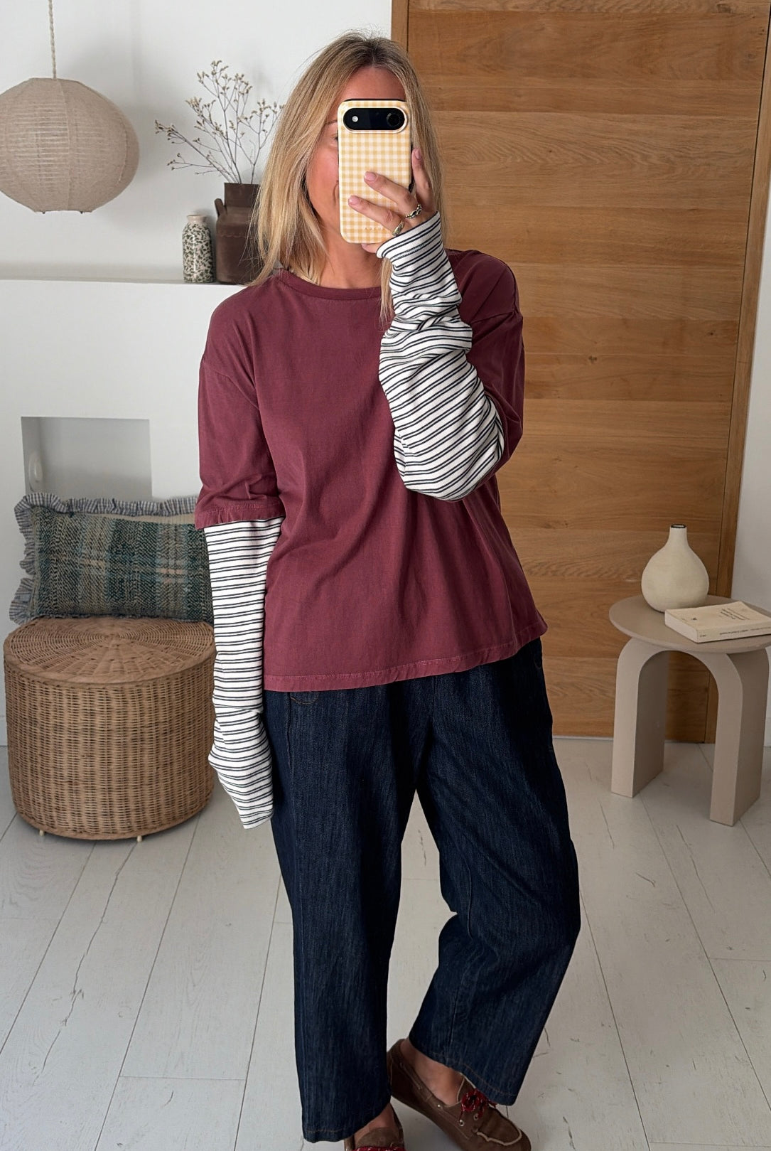Tee Shirt Malabar burgundy – Hod Paris