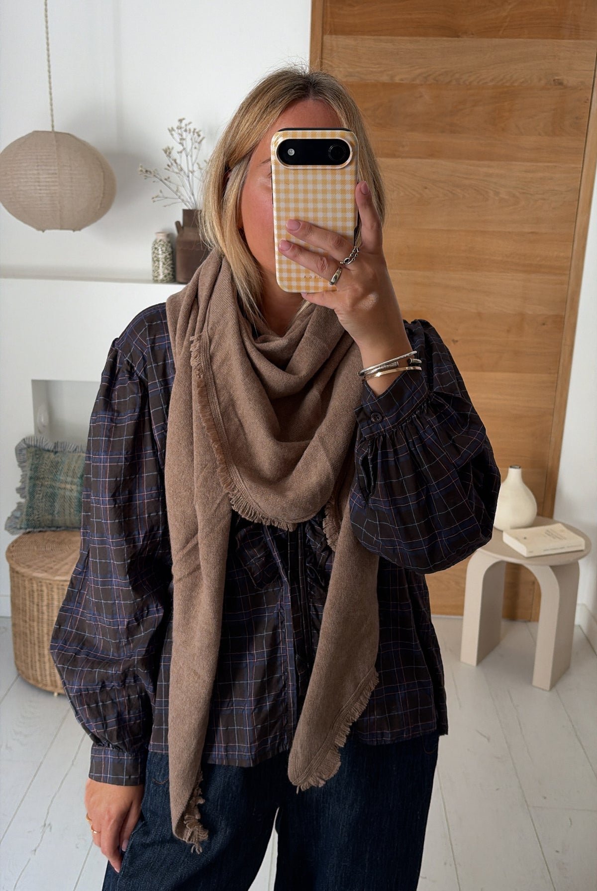 Écharpe Côme taupe – CLO