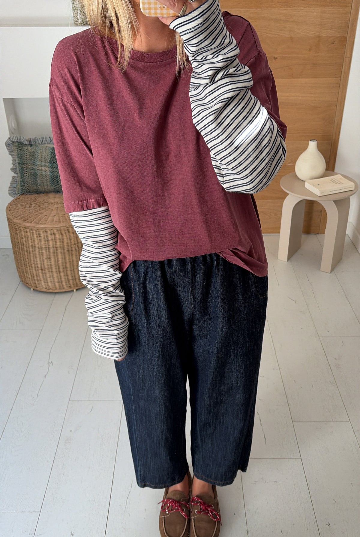 Tee Shirt Malabar burgundy – Hod Paris