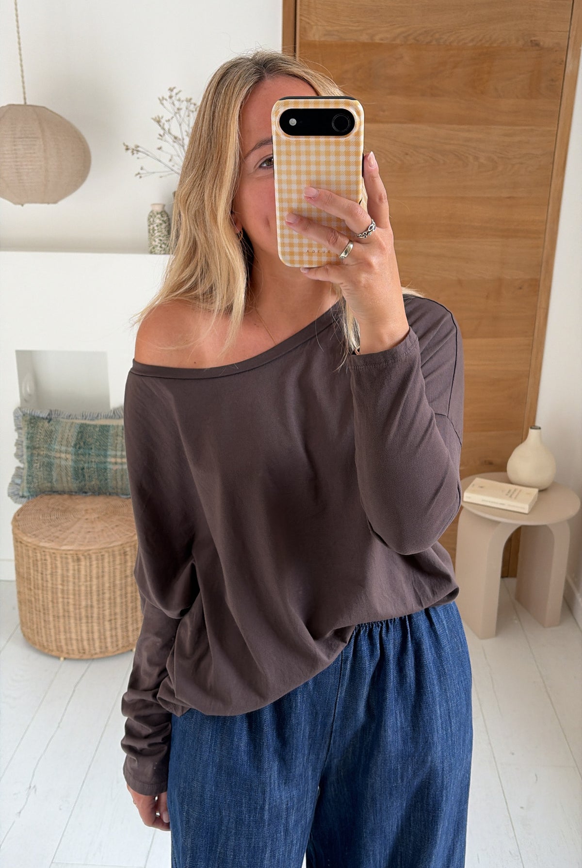 Tee shirt Basique choco – Johanna Paris