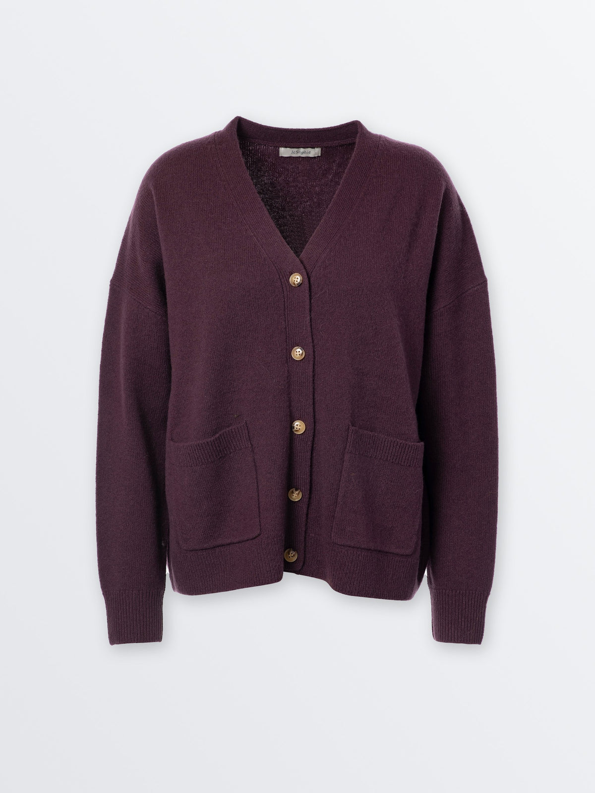 Cardigan Pierre raisin