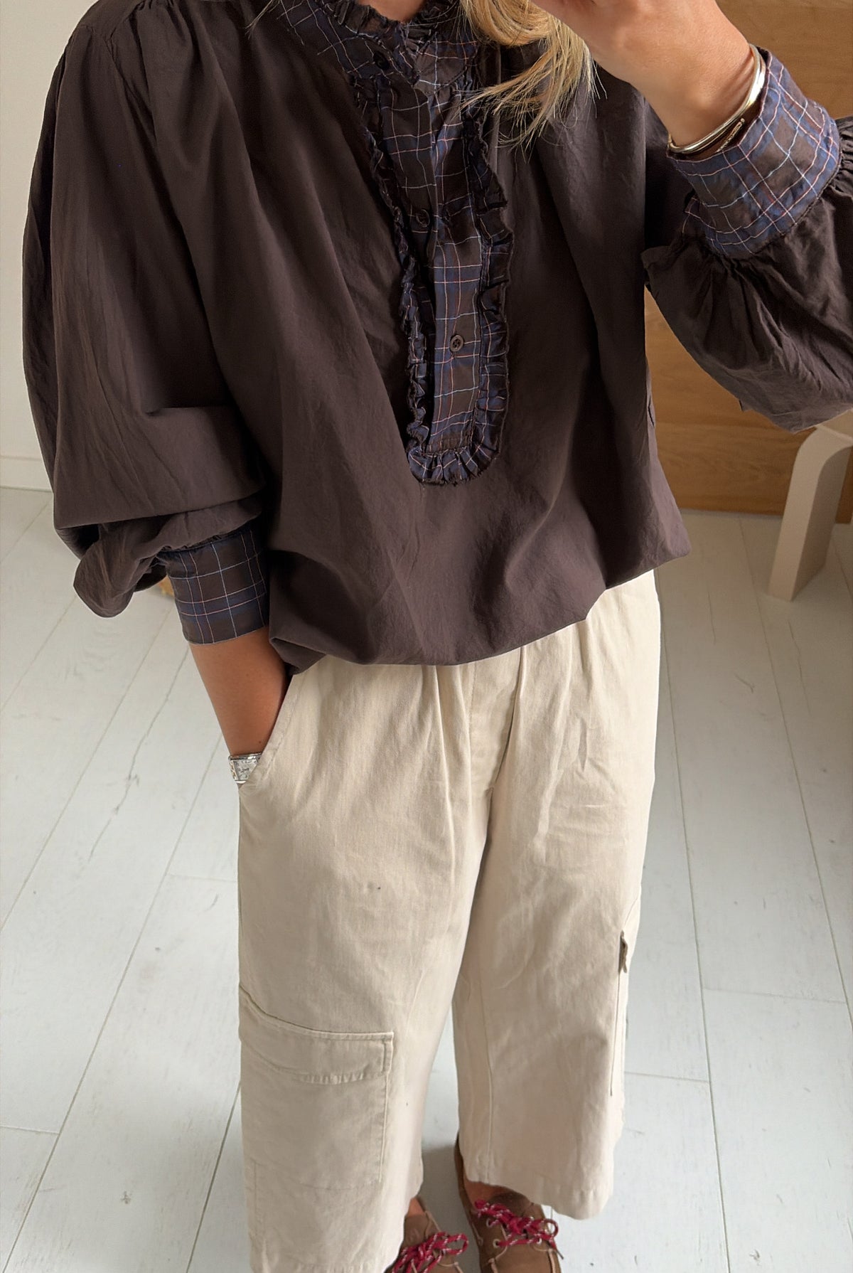 Blouse Tessa choco – Boutique CLO