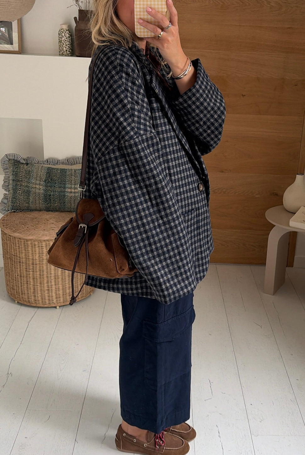 Veste Jacob carreaux navy – CLO
