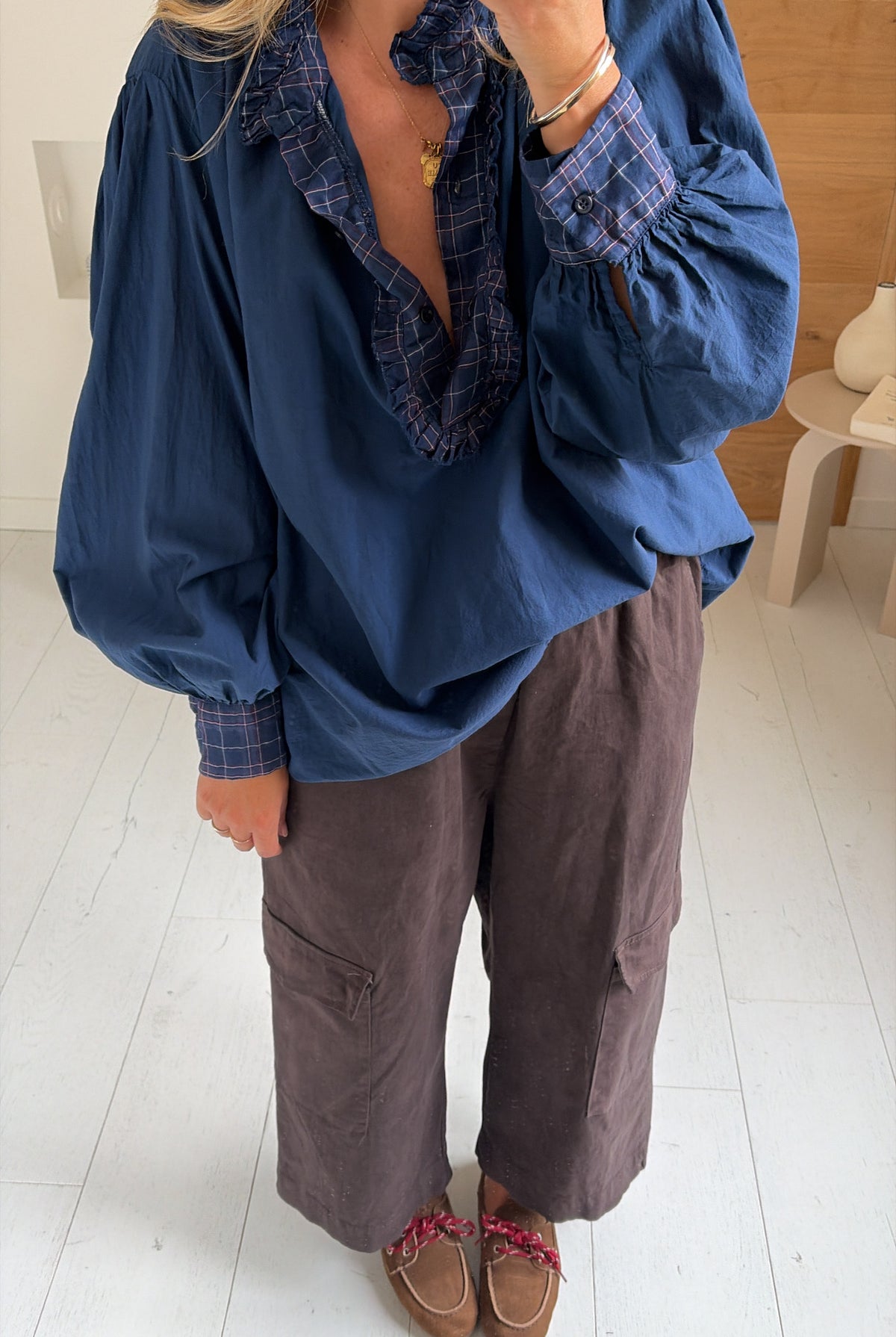 Blouse Tessa navy – Boutique CLO