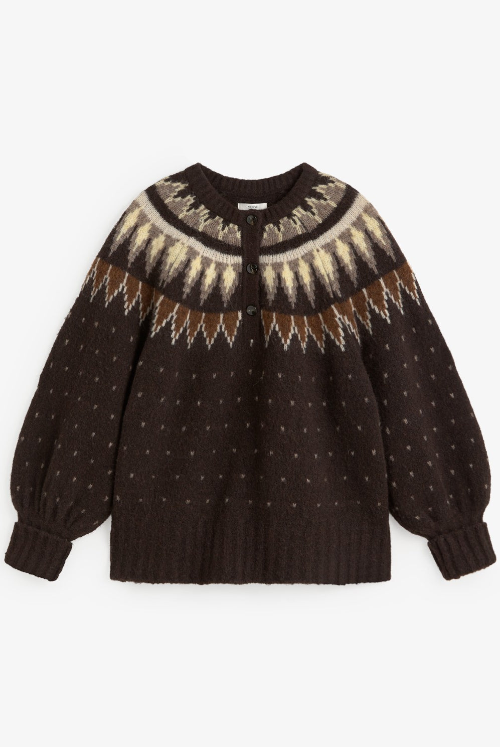 Pull Greta jacquard nordique – Yerse