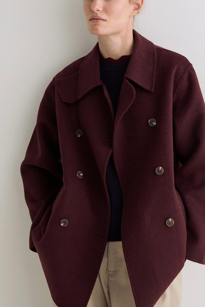 Manteau Mapi wine – Yerse