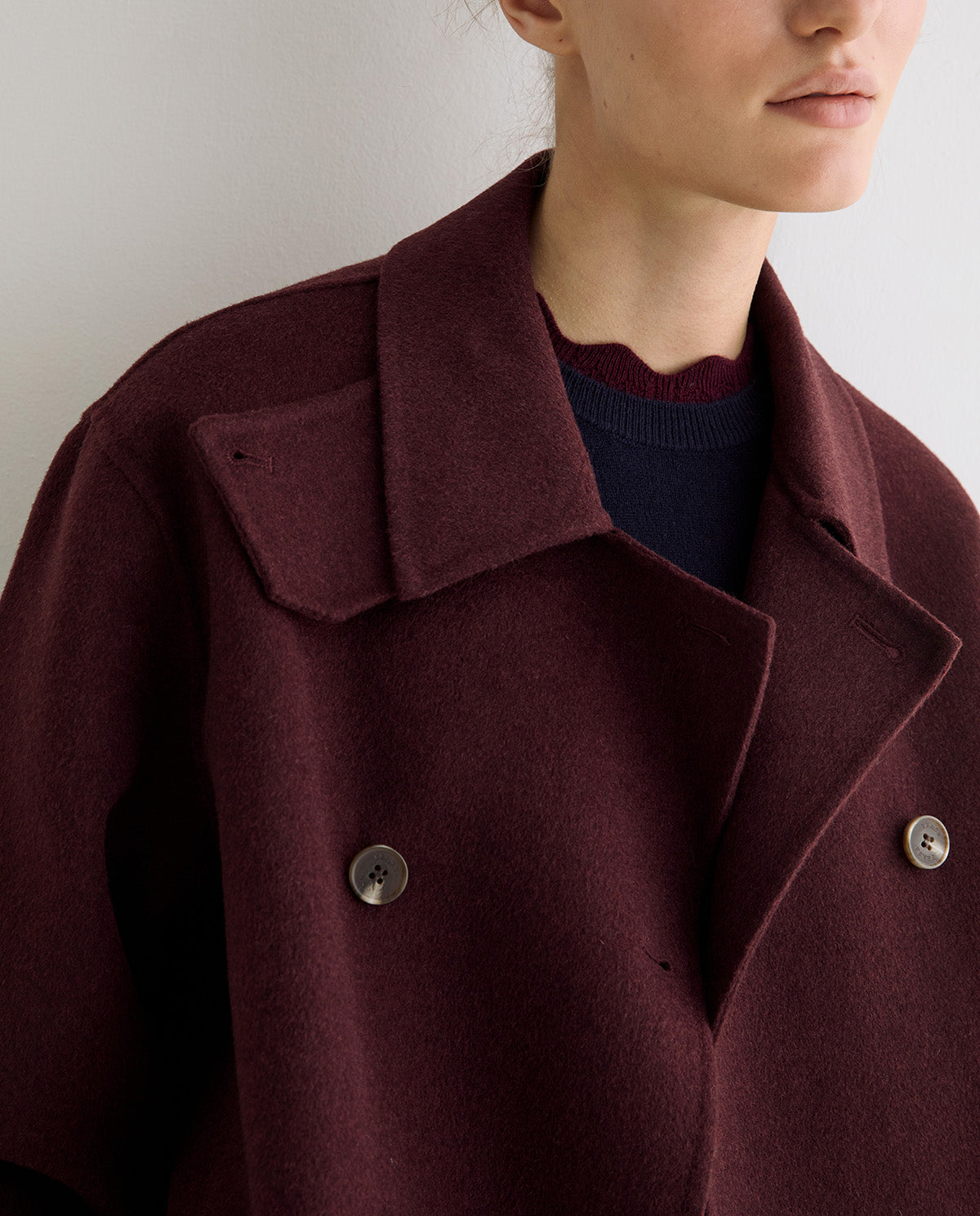 Manteau Mapi wine