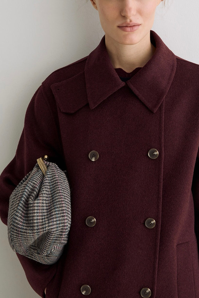Manteau Mapi wine – Yerse
