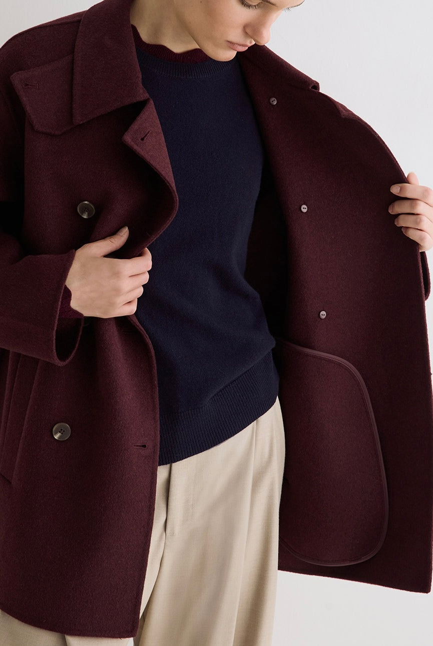 Manteau Mapi wine – Yerse