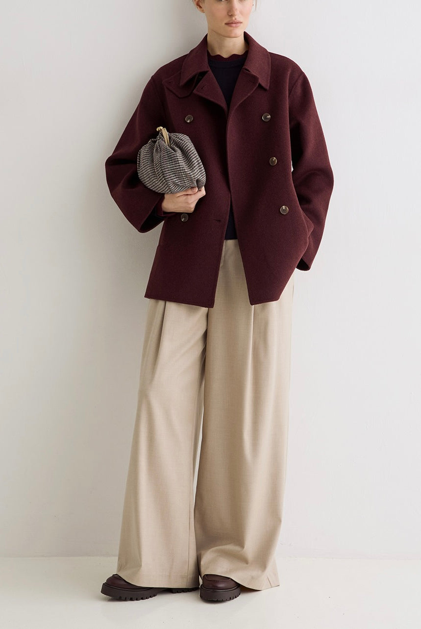 Manteau Mapi wine – Yerse