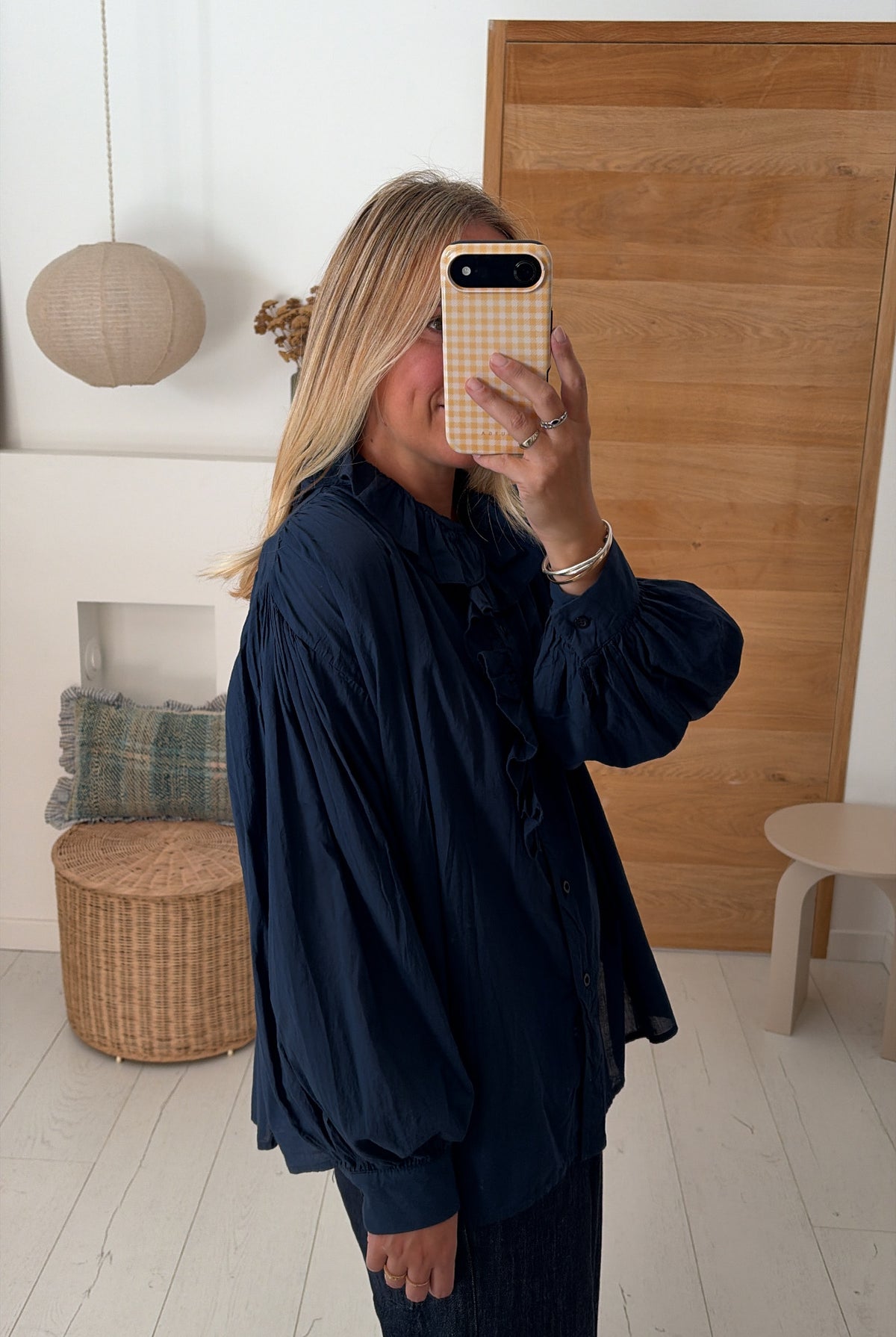 Blouse Lison marine – Johanna Paris