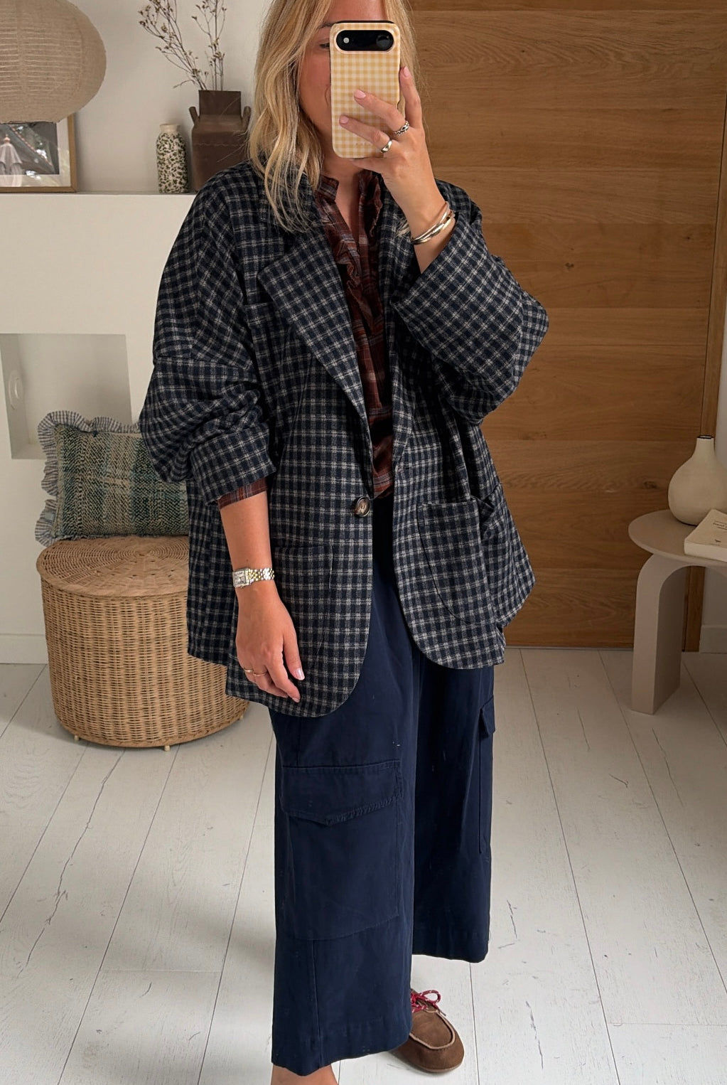 Veste Jacob carreaux navy – CLO