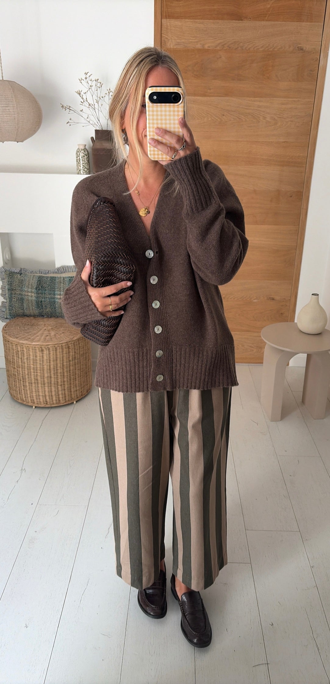 trousers Roma stripes rose