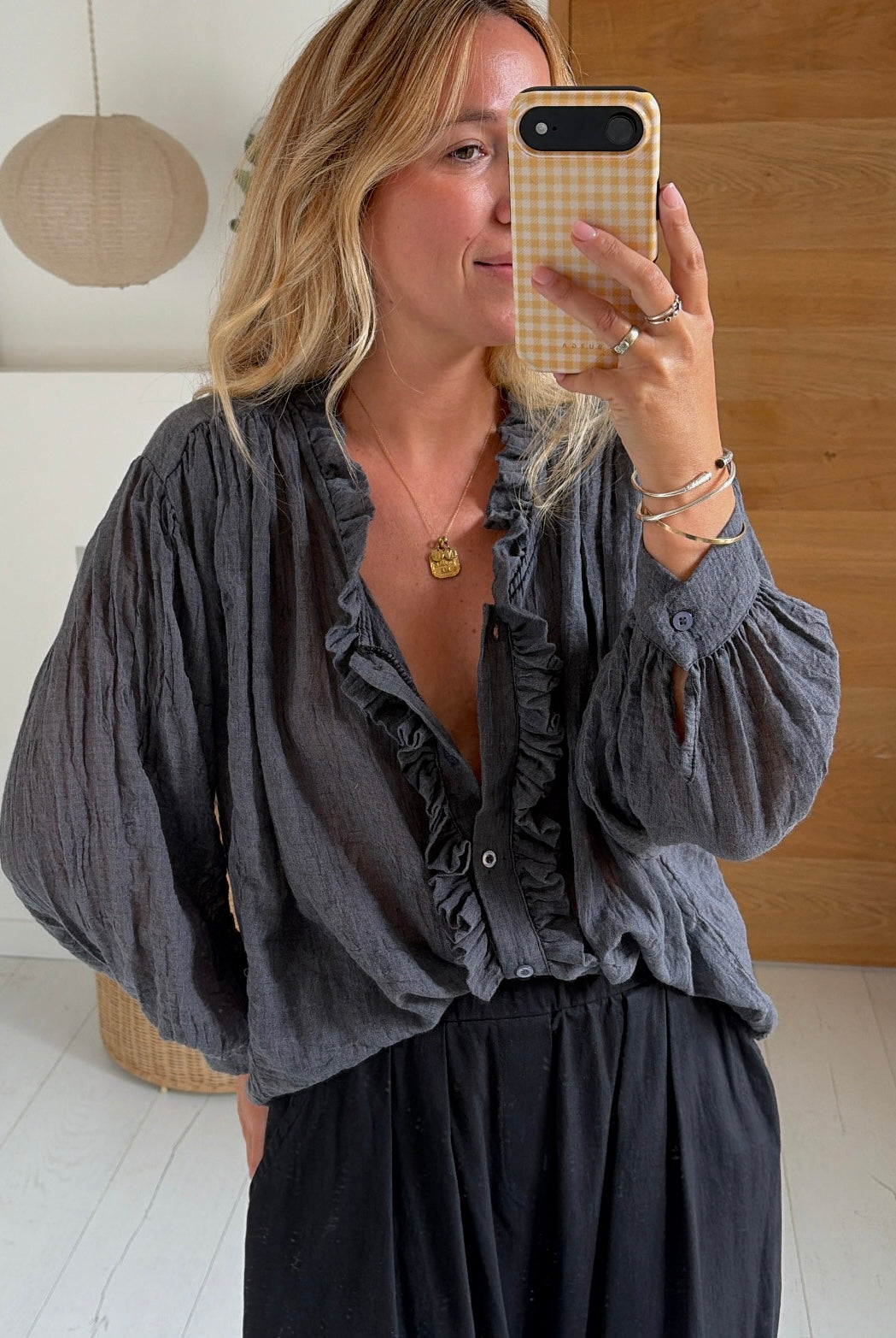 blusa Charlie gris – Johanna Paris