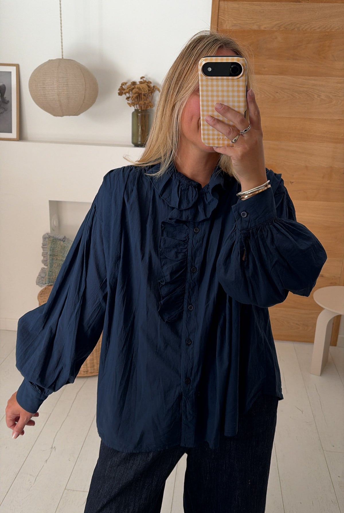 Blouse Lison marine – Johanna Paris