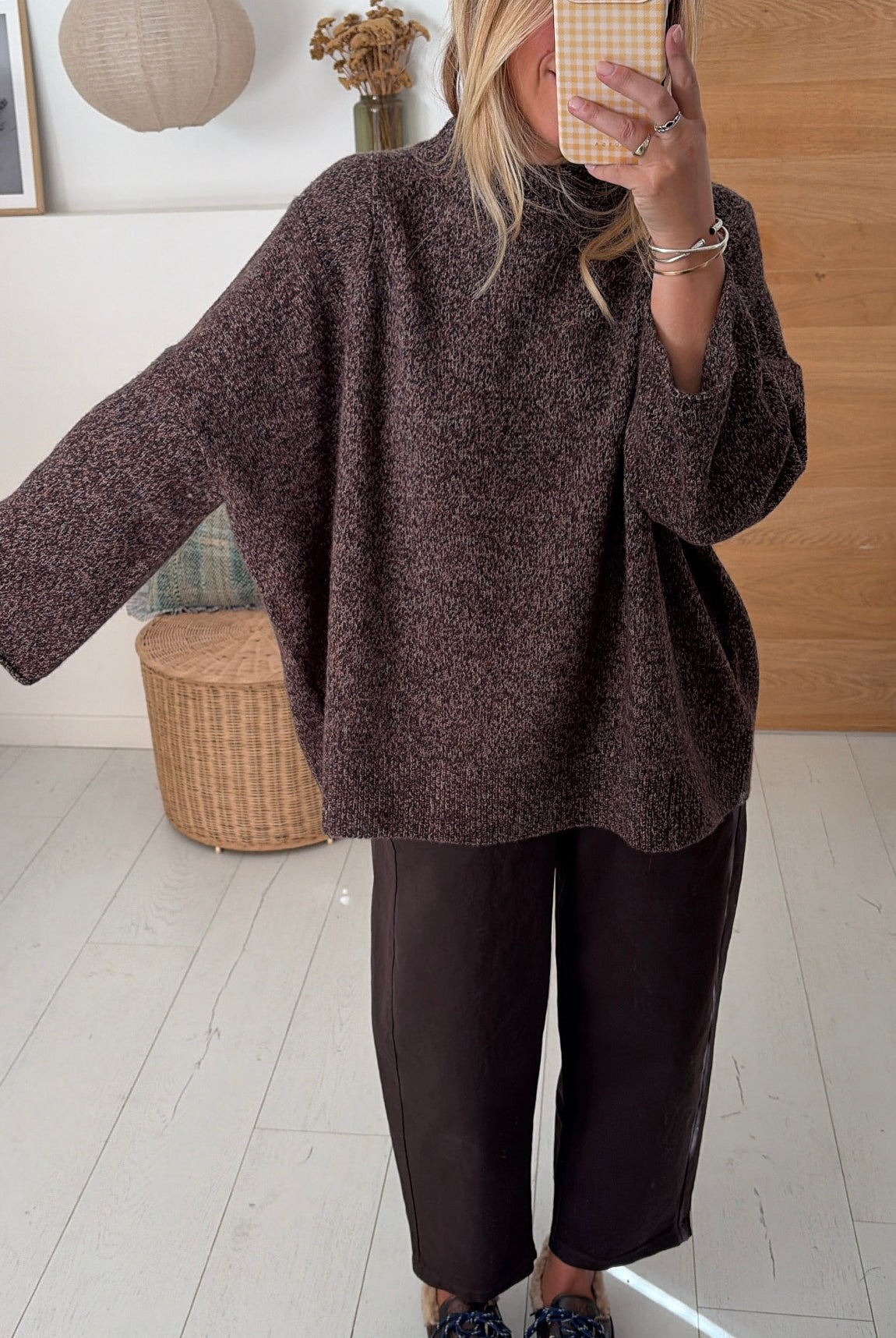 Maglione Philis choco chiné – JC Sophie
