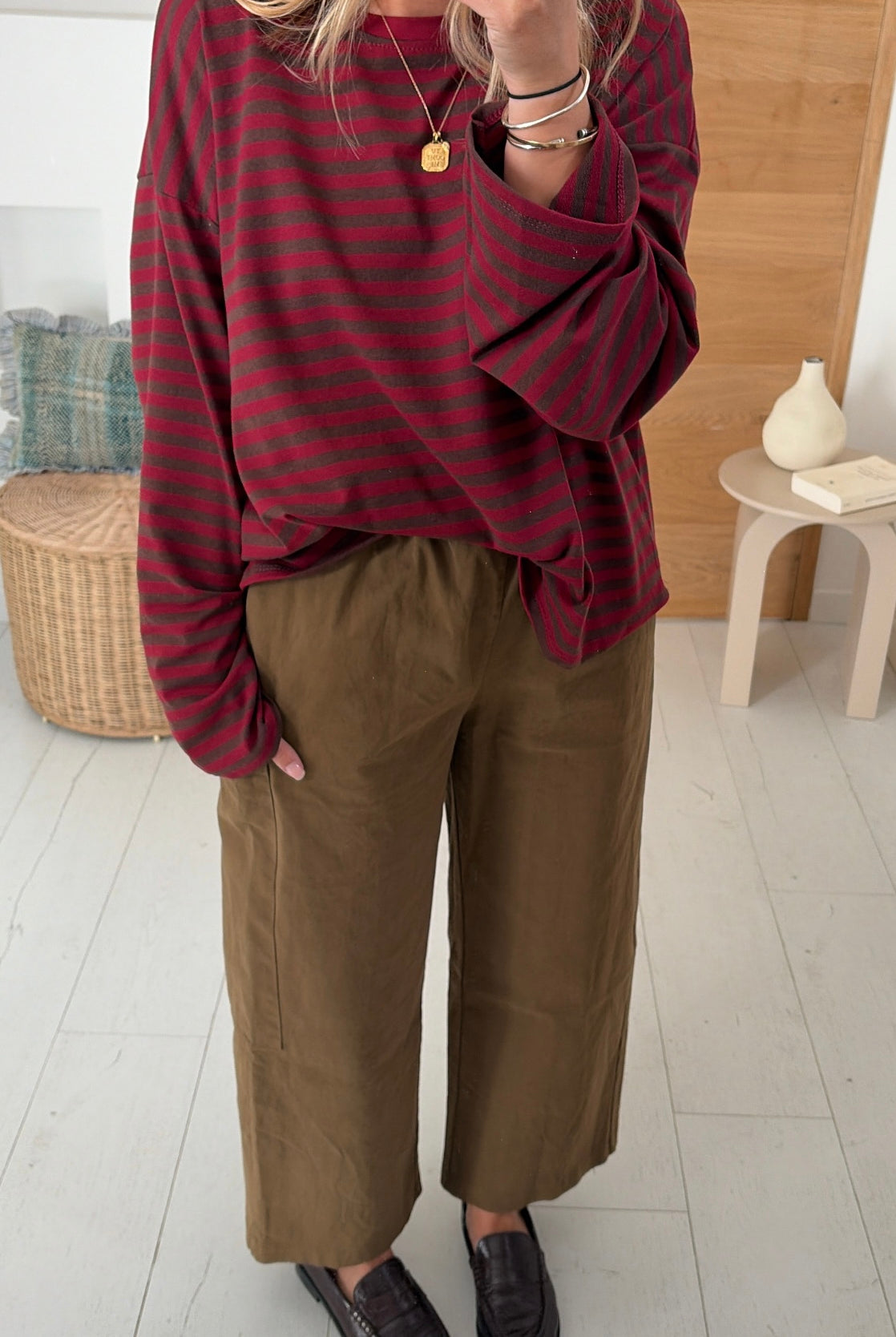 Tee shirt Léonce brown burgundy – CLO