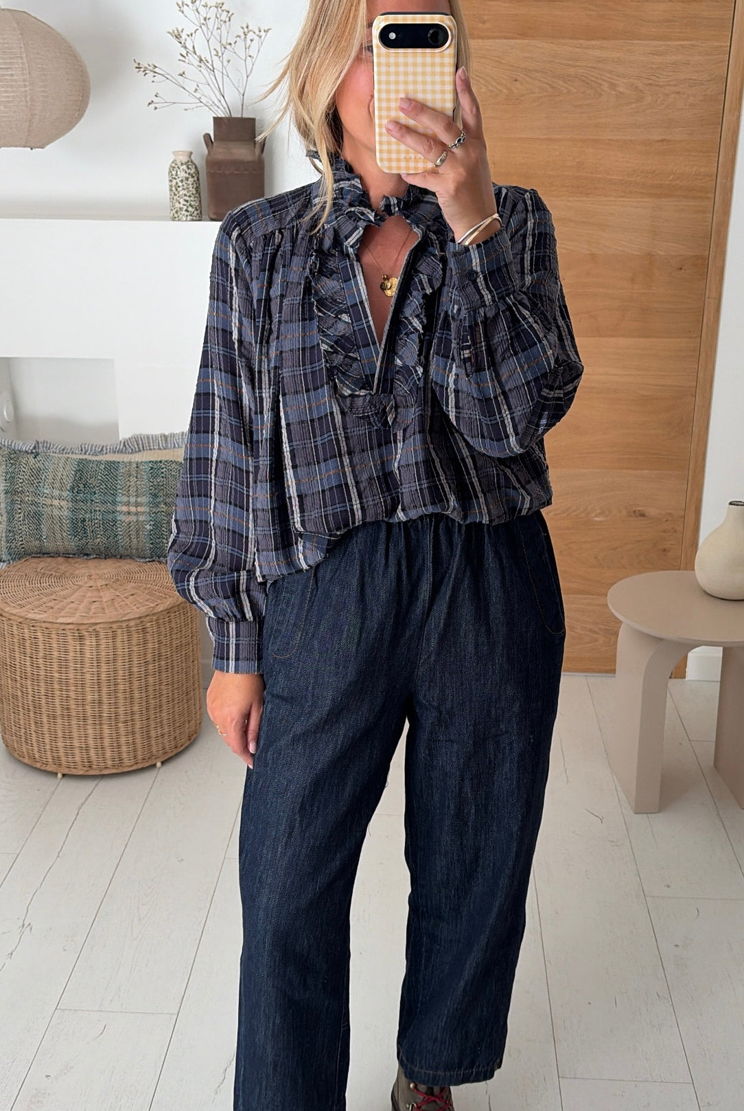 Blouse Louisa carreaux – Johanna Paris