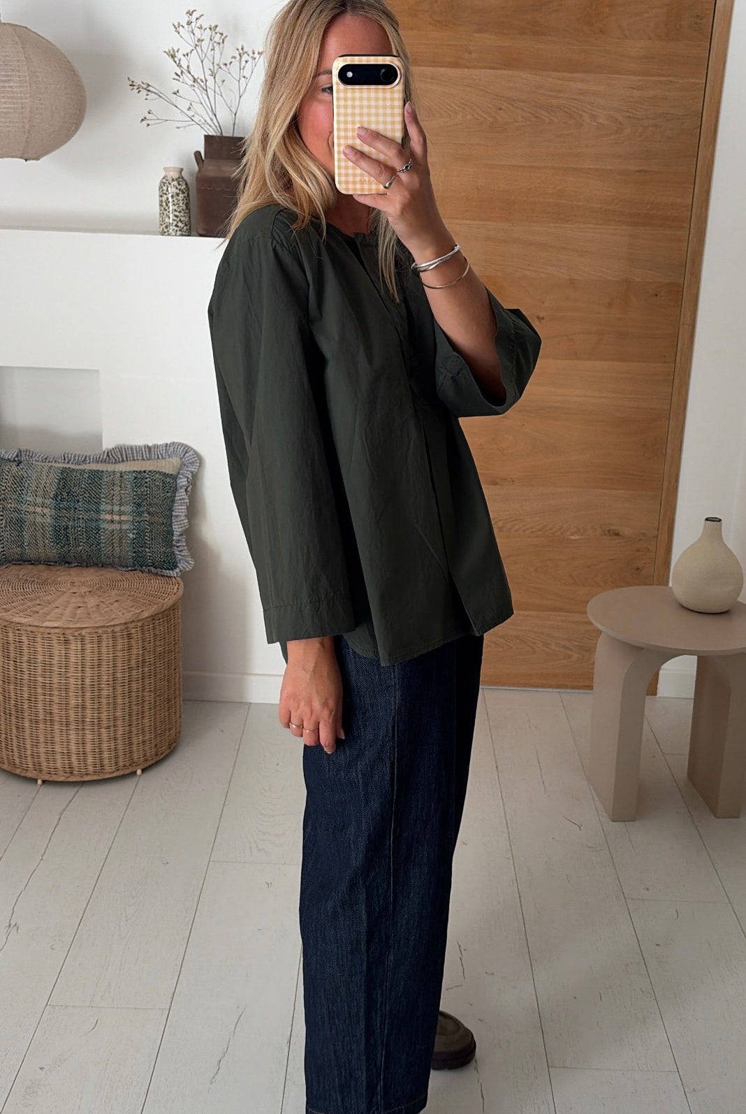 Blouse Anna kaki – Johanna Paris