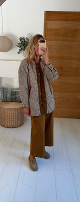 Veste Vichy bronze