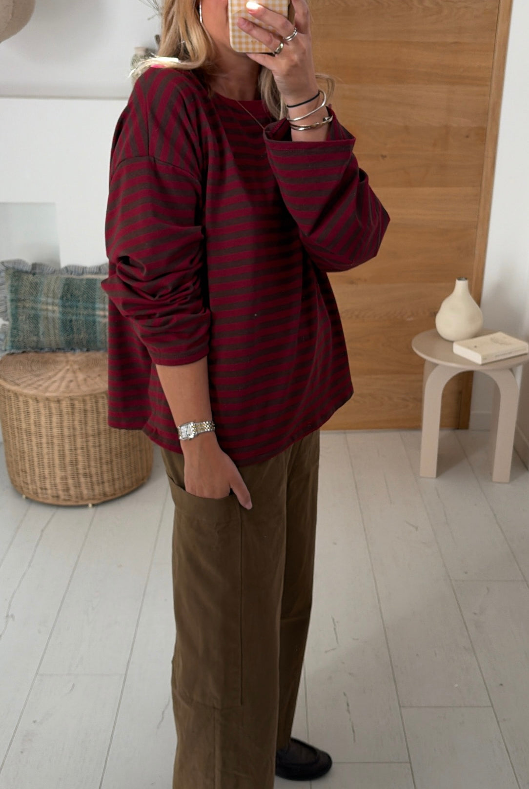 Tee shirt Léonce brown burgundy – CLO