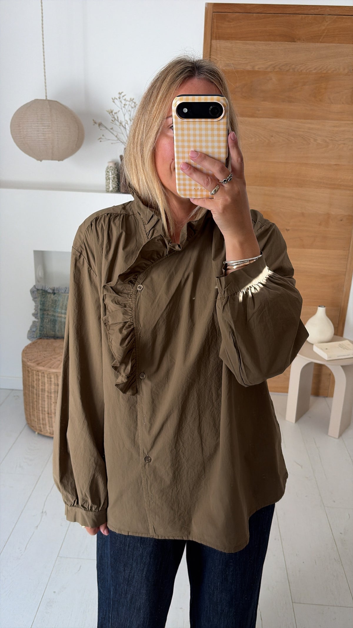 Blouse Lison popeline hunter