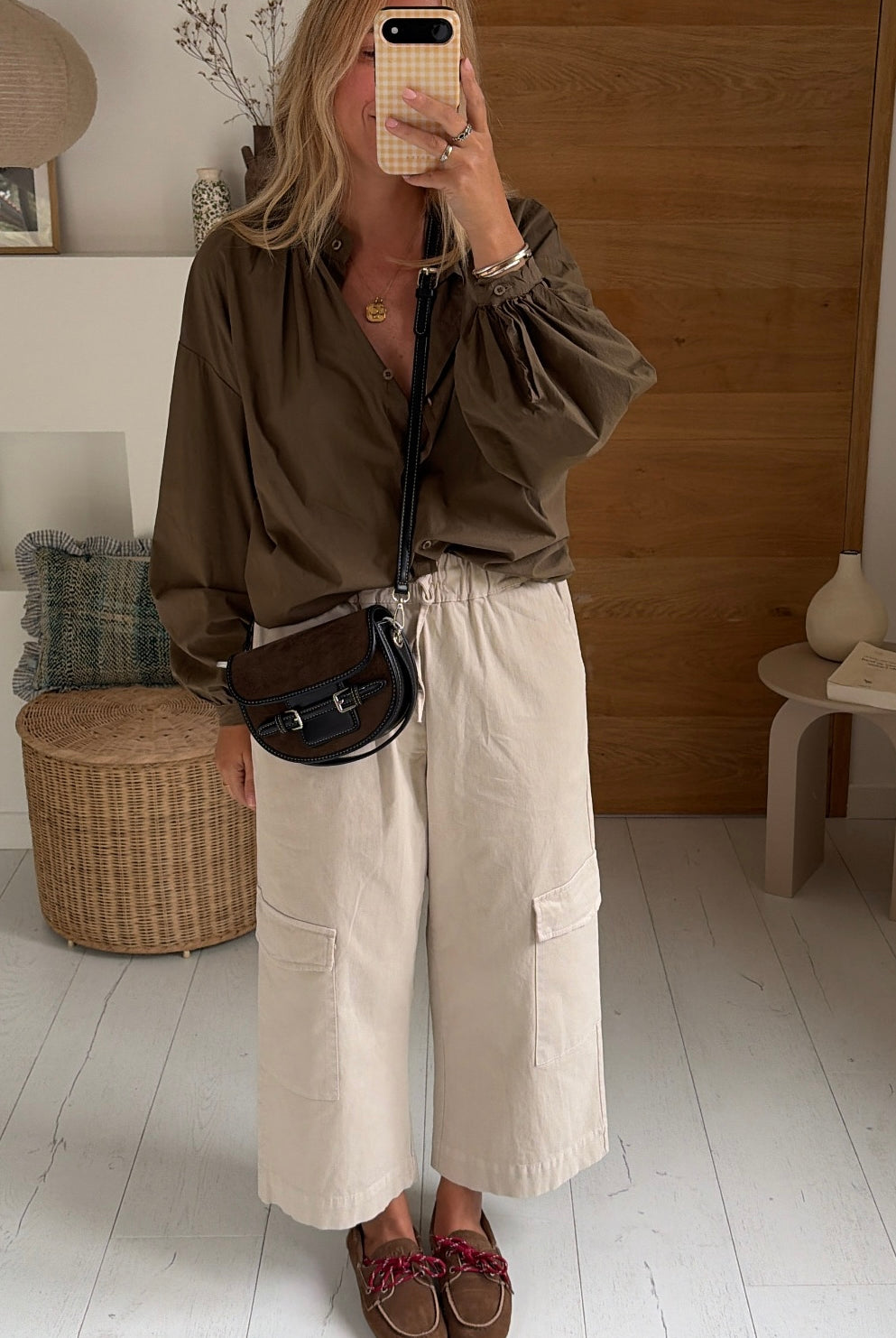 Blouse Jules popeline hunter – Johanna Paris
