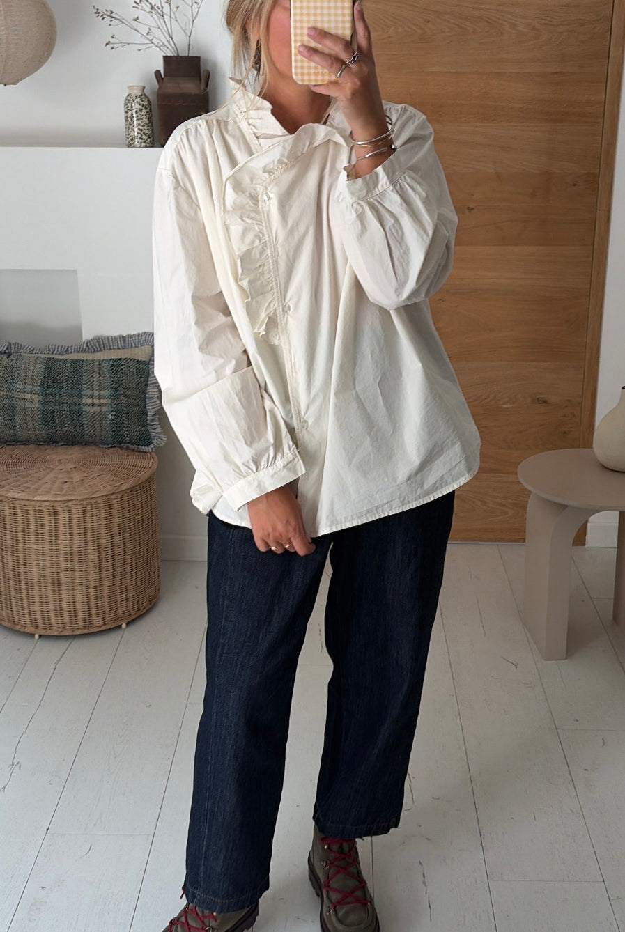 Blouse Lison popeline écru – Johanna Paris