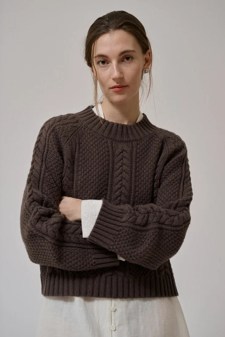 Maglione Heather choco – Anne mi