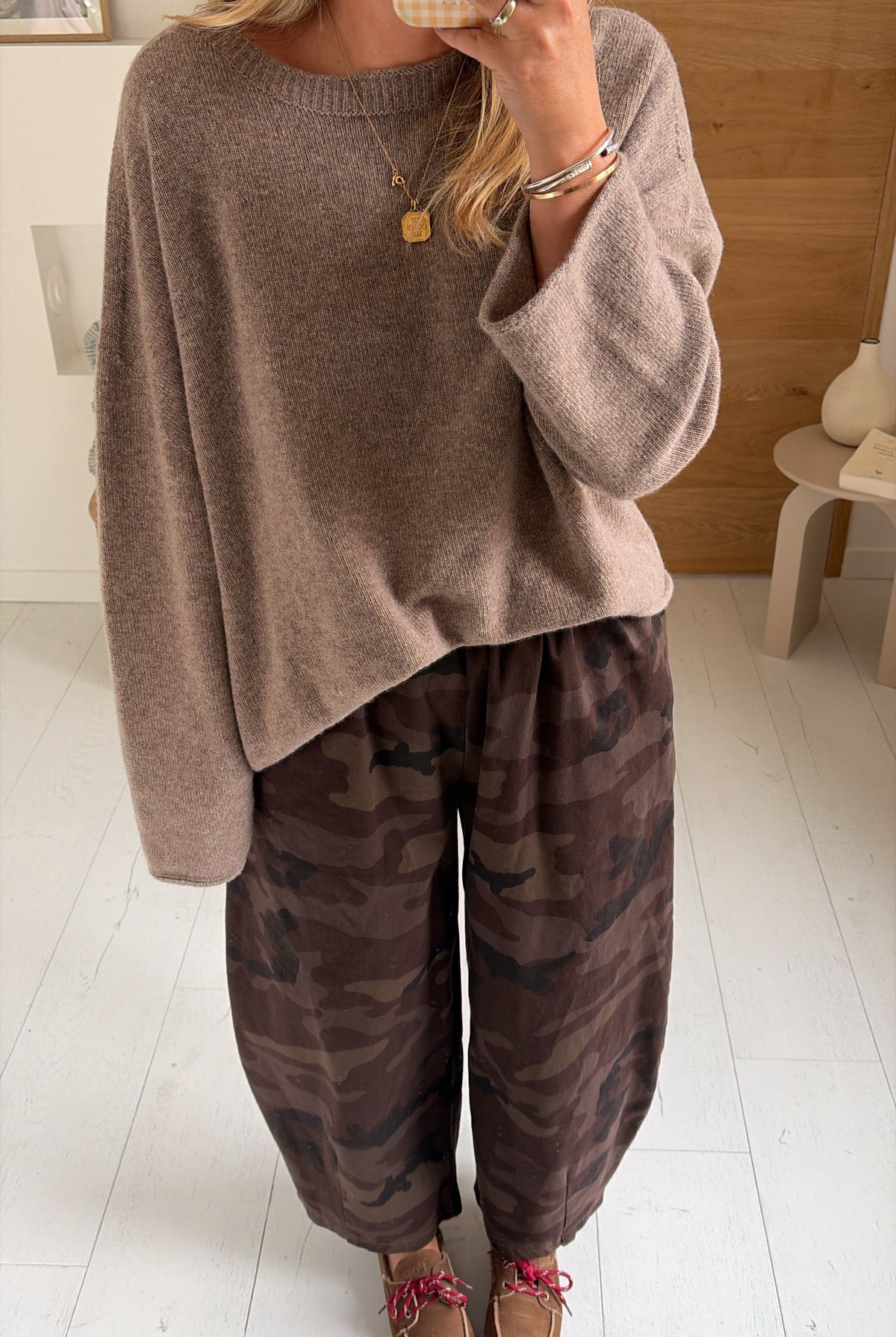 Pantalon Barrel camo – Johanna Paris