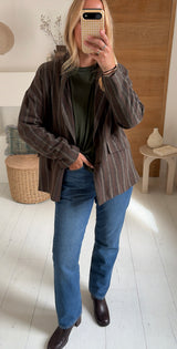 Blazer Romane stripes kaki