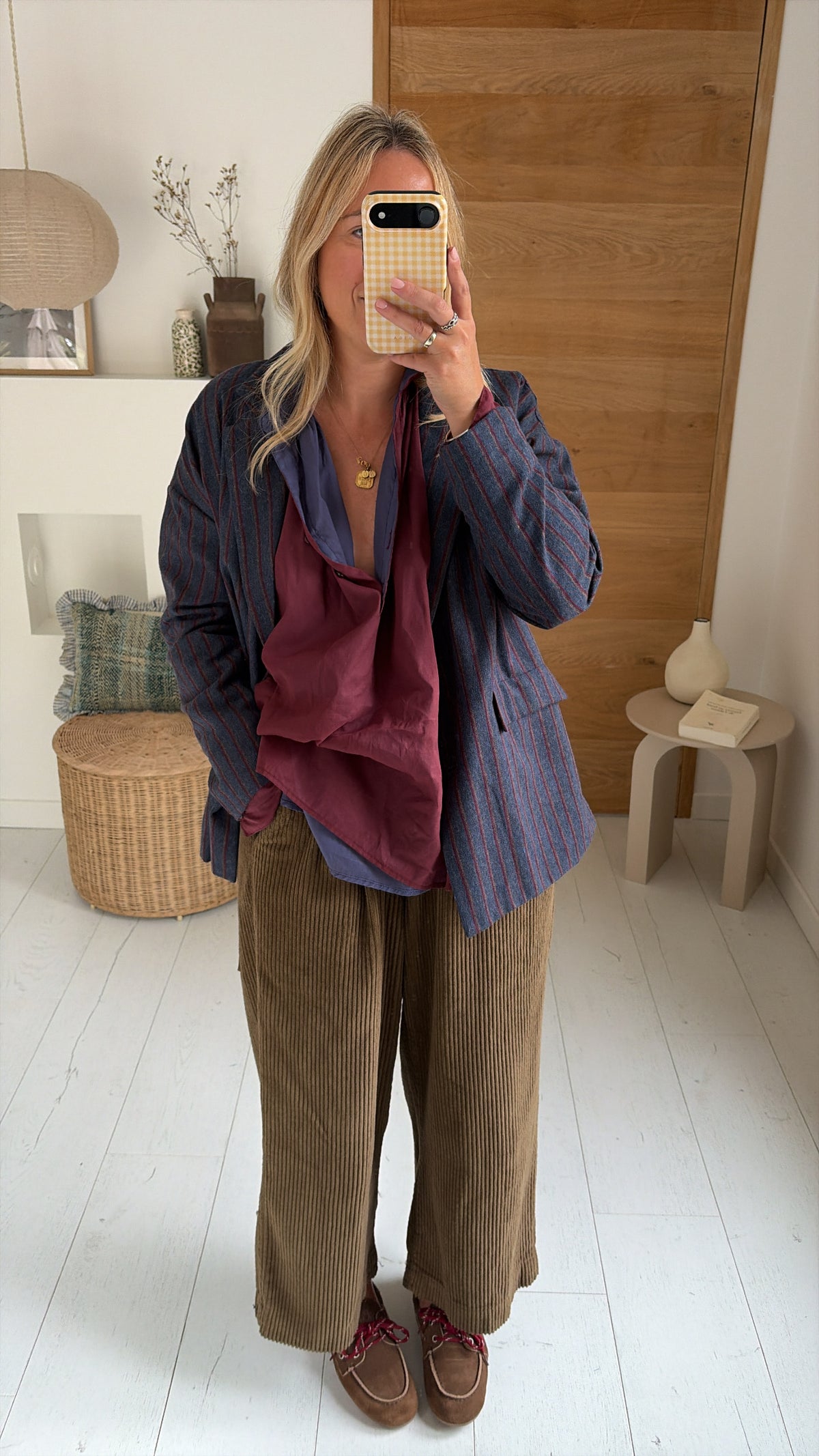 Blouse Max bicolore vigne
