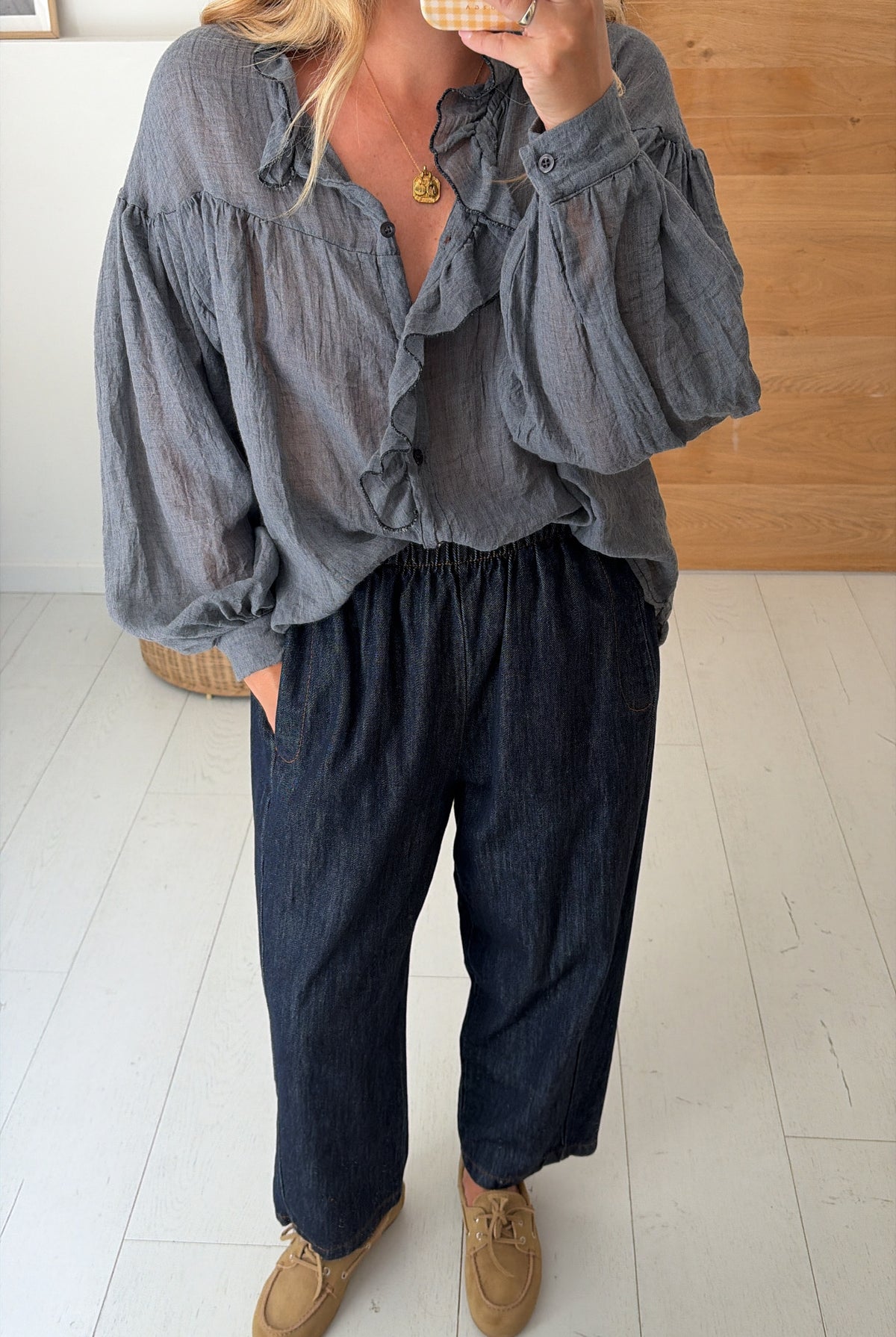 Bluse Marceau gris – Johanna Paris