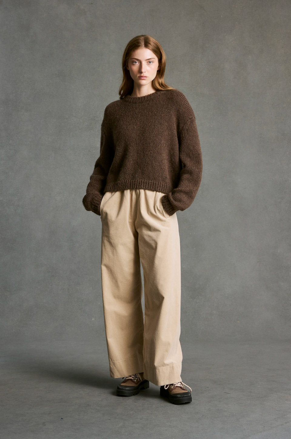 pantalon Jimmy terciopelo latte