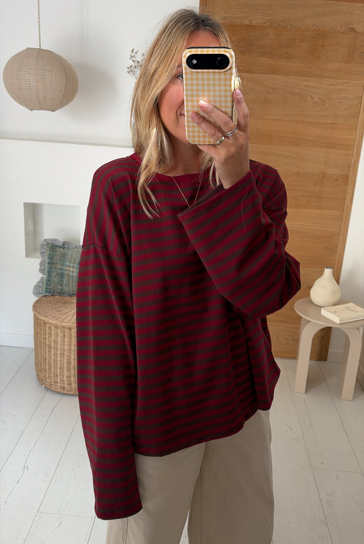 Tee shirt Léonce brown burgundy – CLO