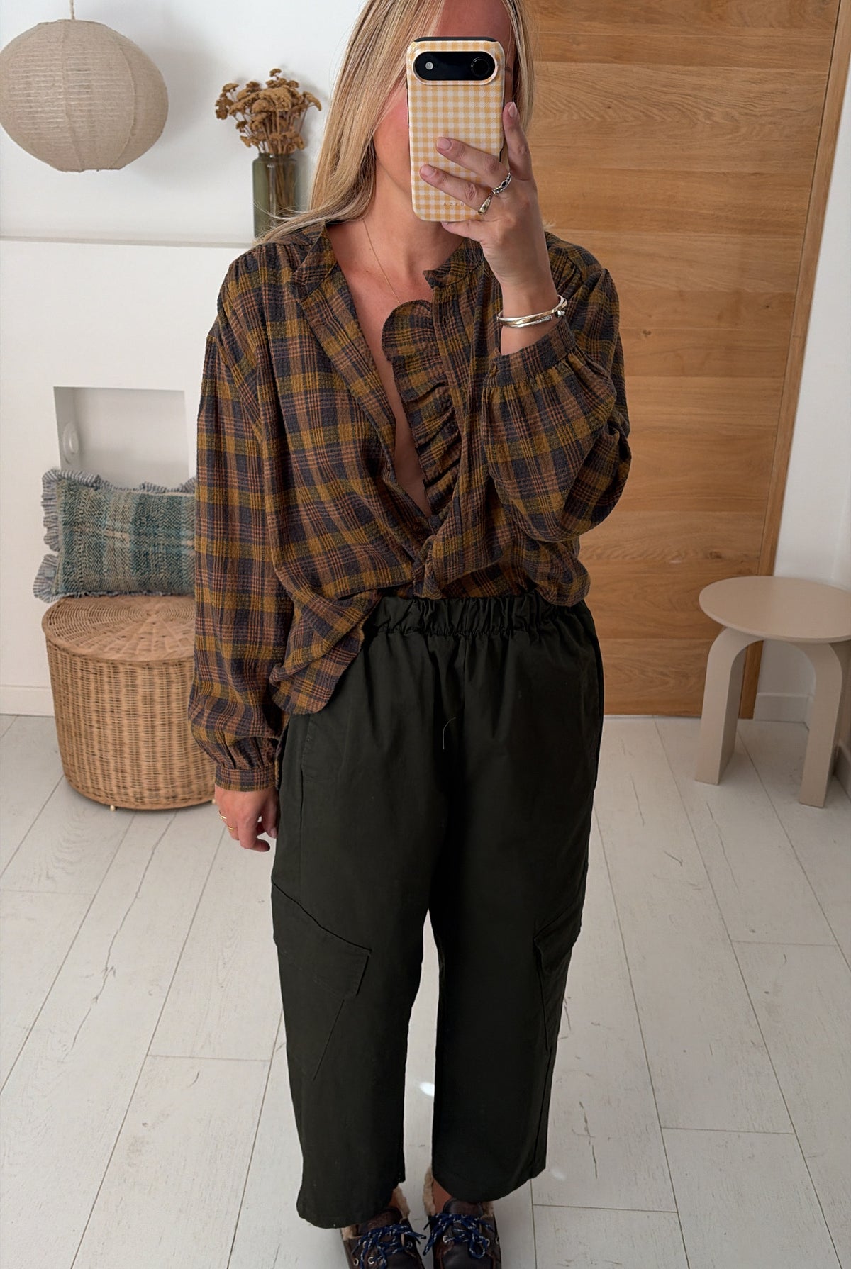 Pantalon Magic cargo dark kaki – Johanna Paris