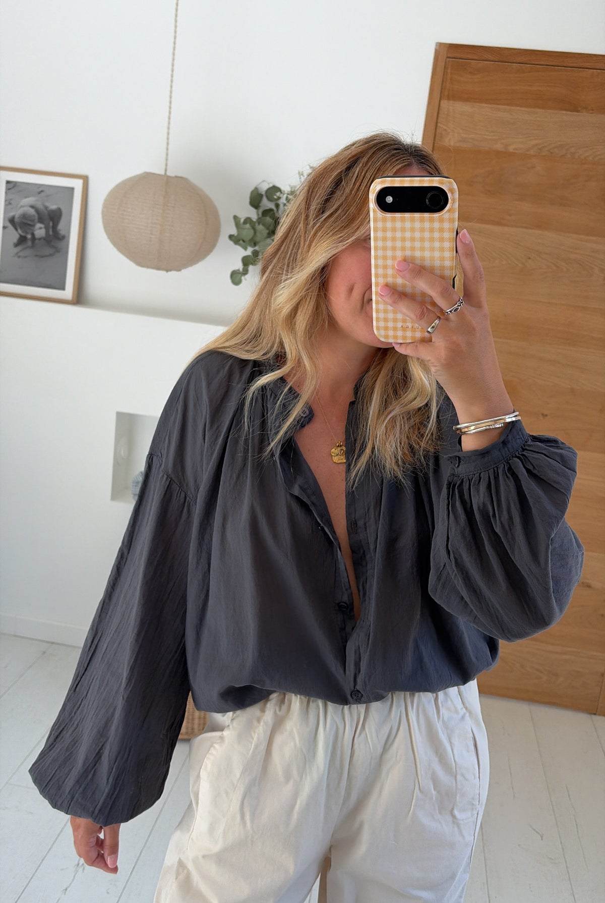 Blusa Jules gris – Johanna Paris