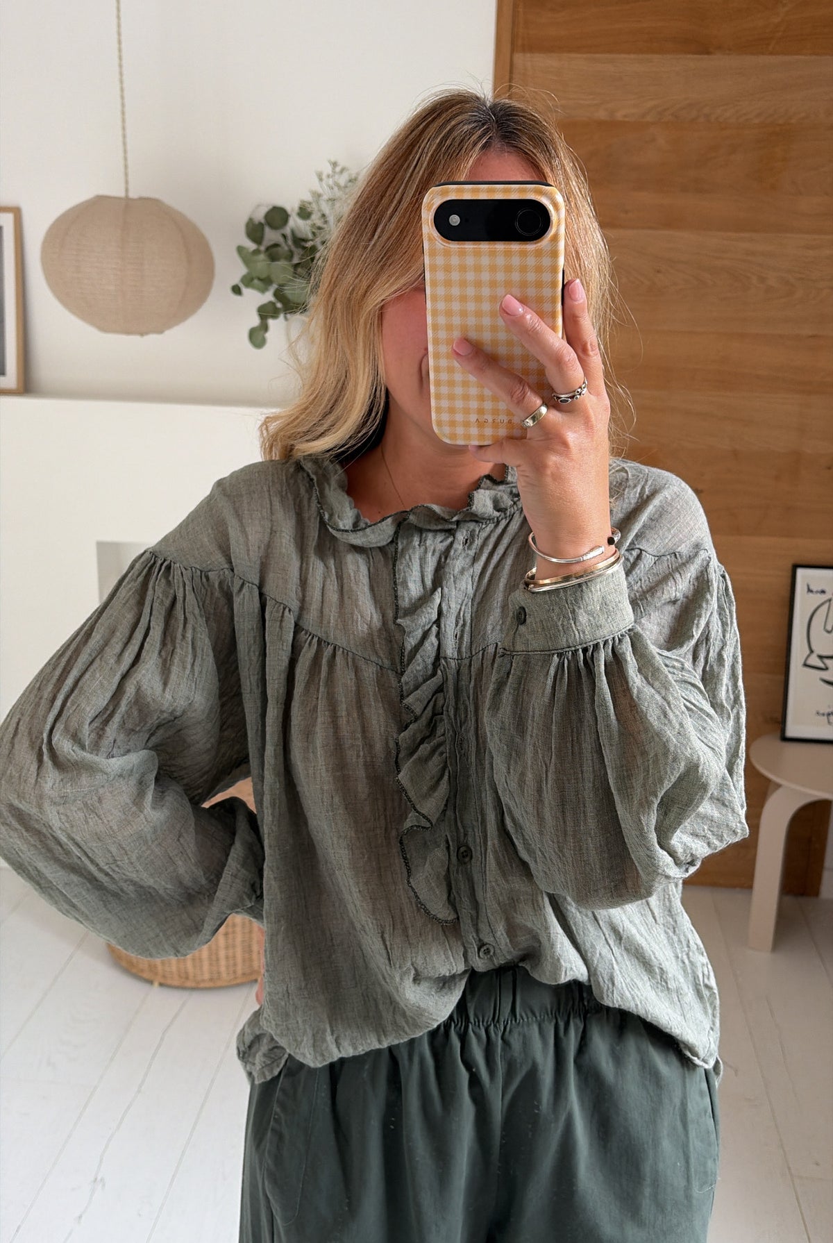 Bluse Marceau kaki – Johanna Paris