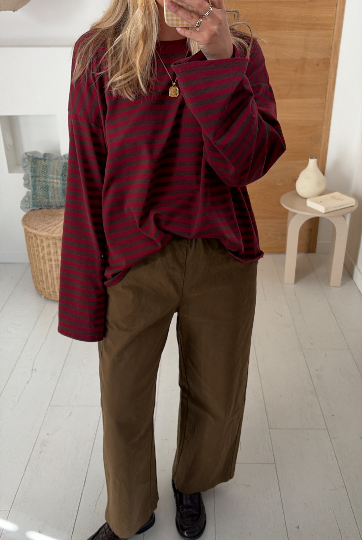 Tee shirt Léonce brown burgundy – CLO
