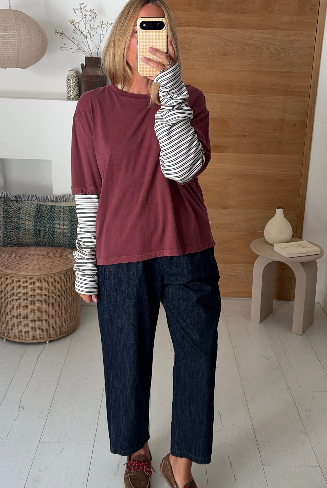 Tee Shirt Malabar burgundy – Hod Paris