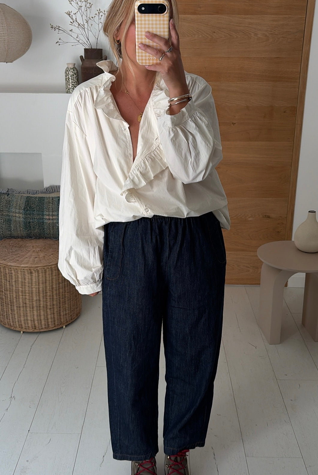Blouse Lison popeline écru – Johanna Paris