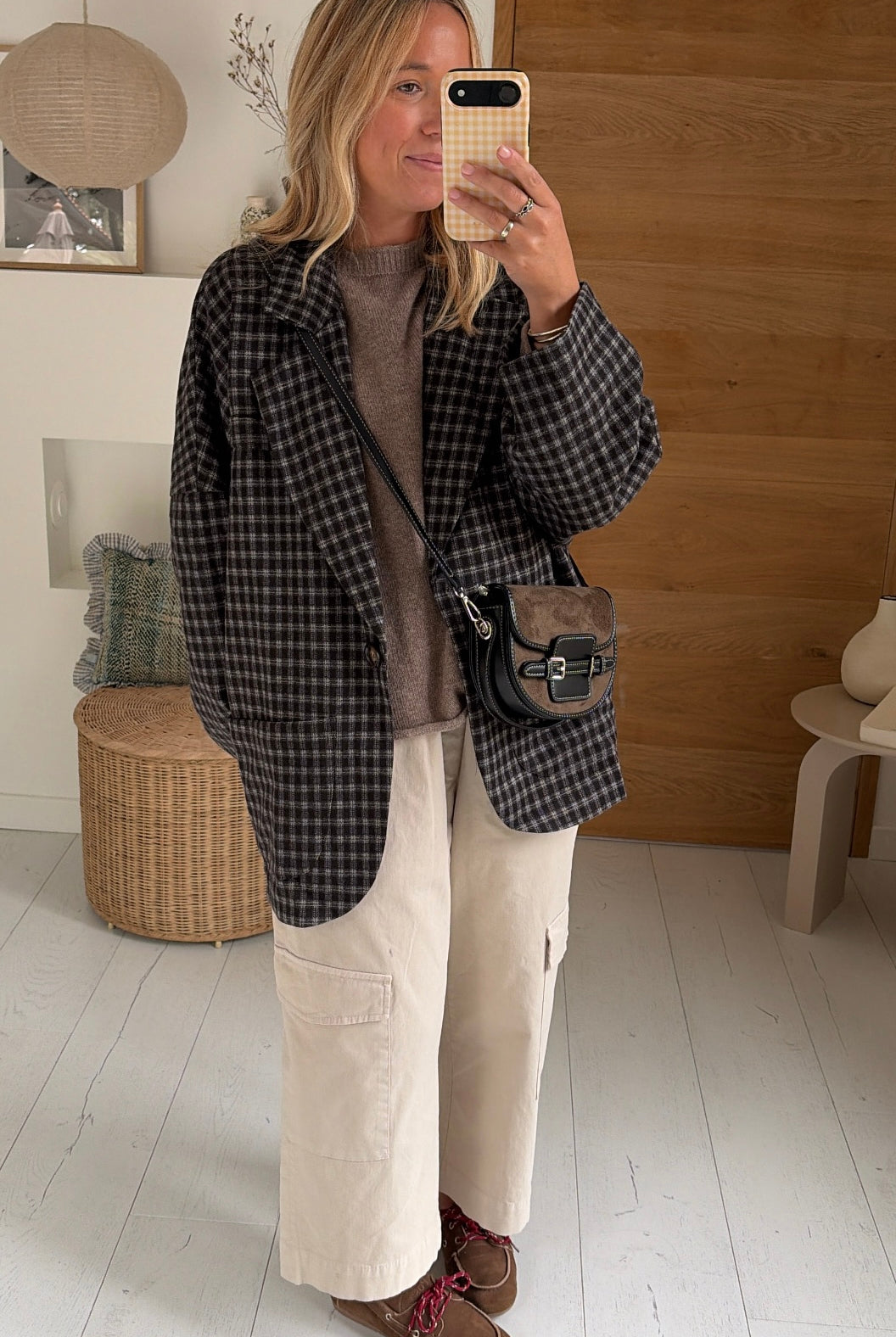 Veste Jacob carreaux choco – CLO
