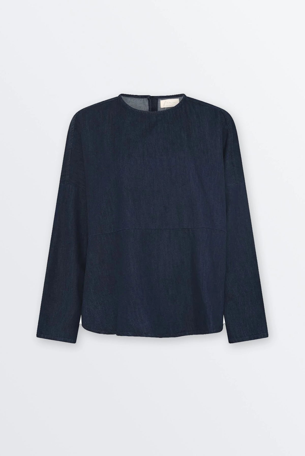 Blusa Romeo dark blue denim – Frau