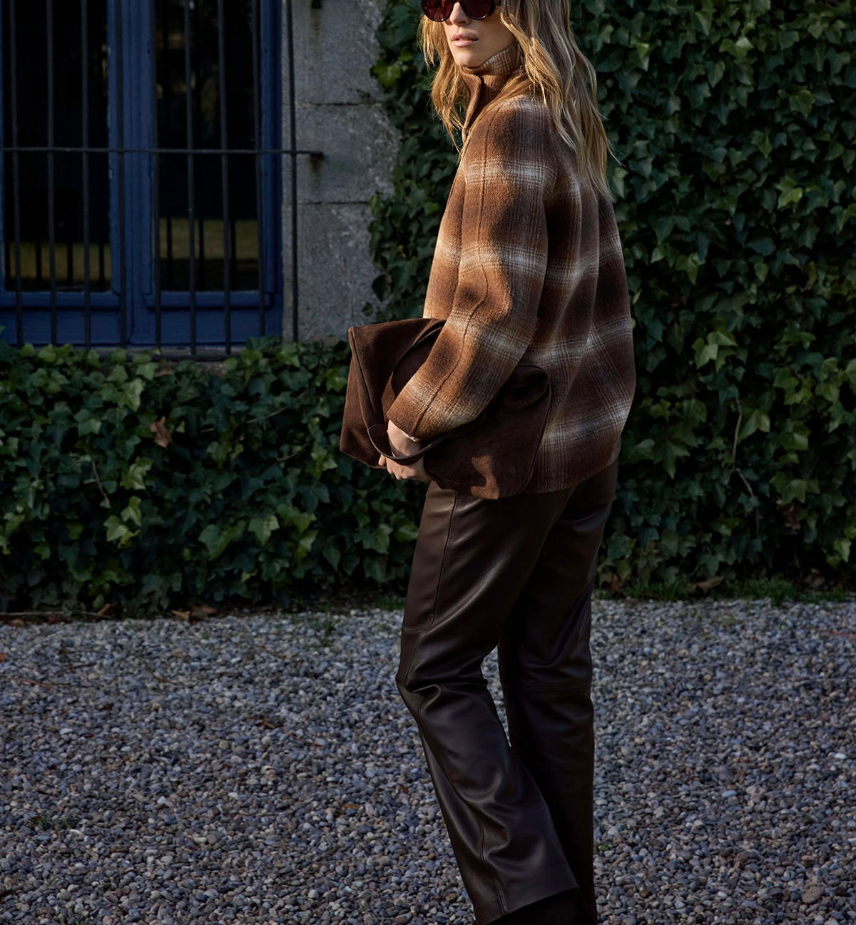 Pantalon Tod cuir choco
