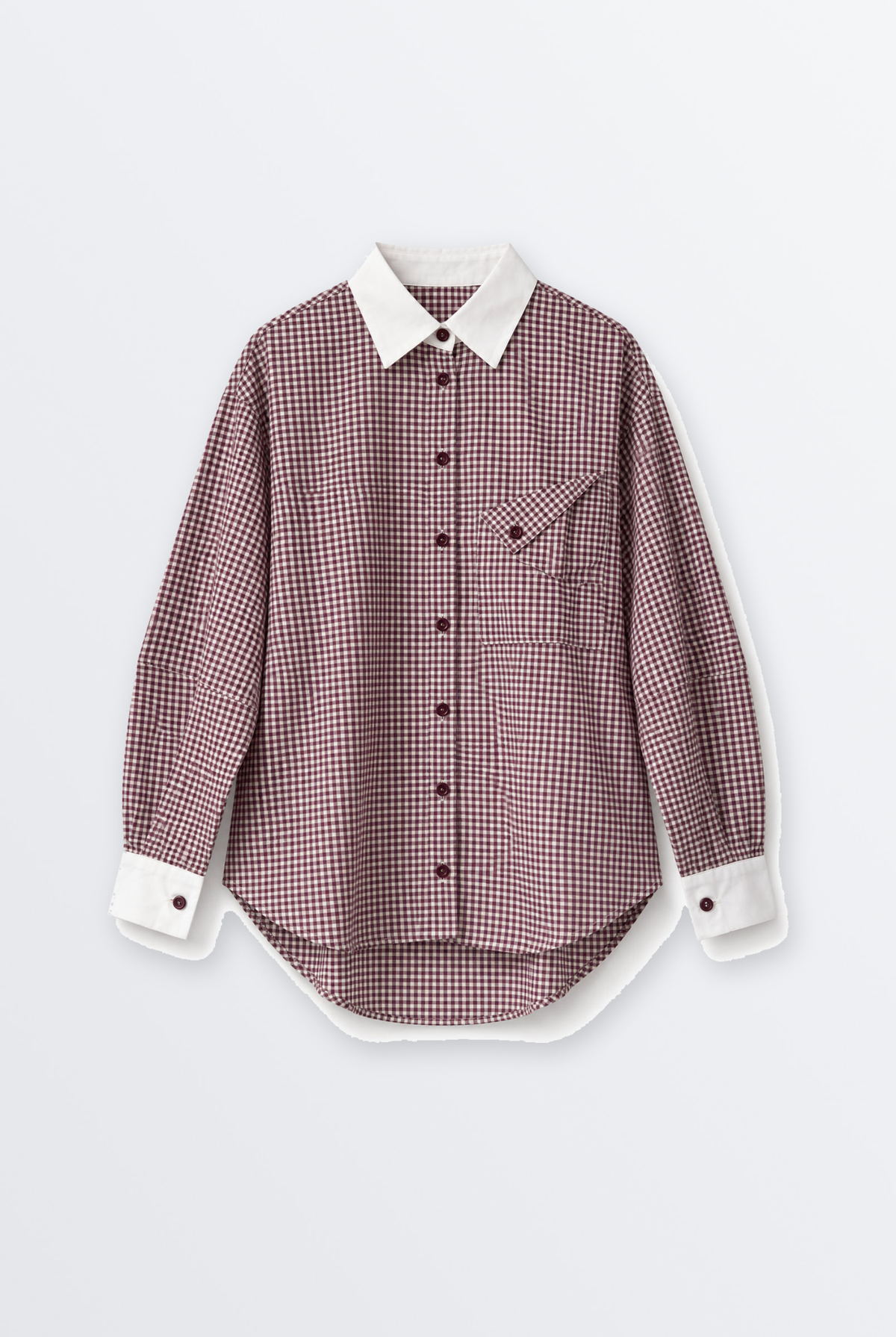 Blusa Noa vichy prune – Ora