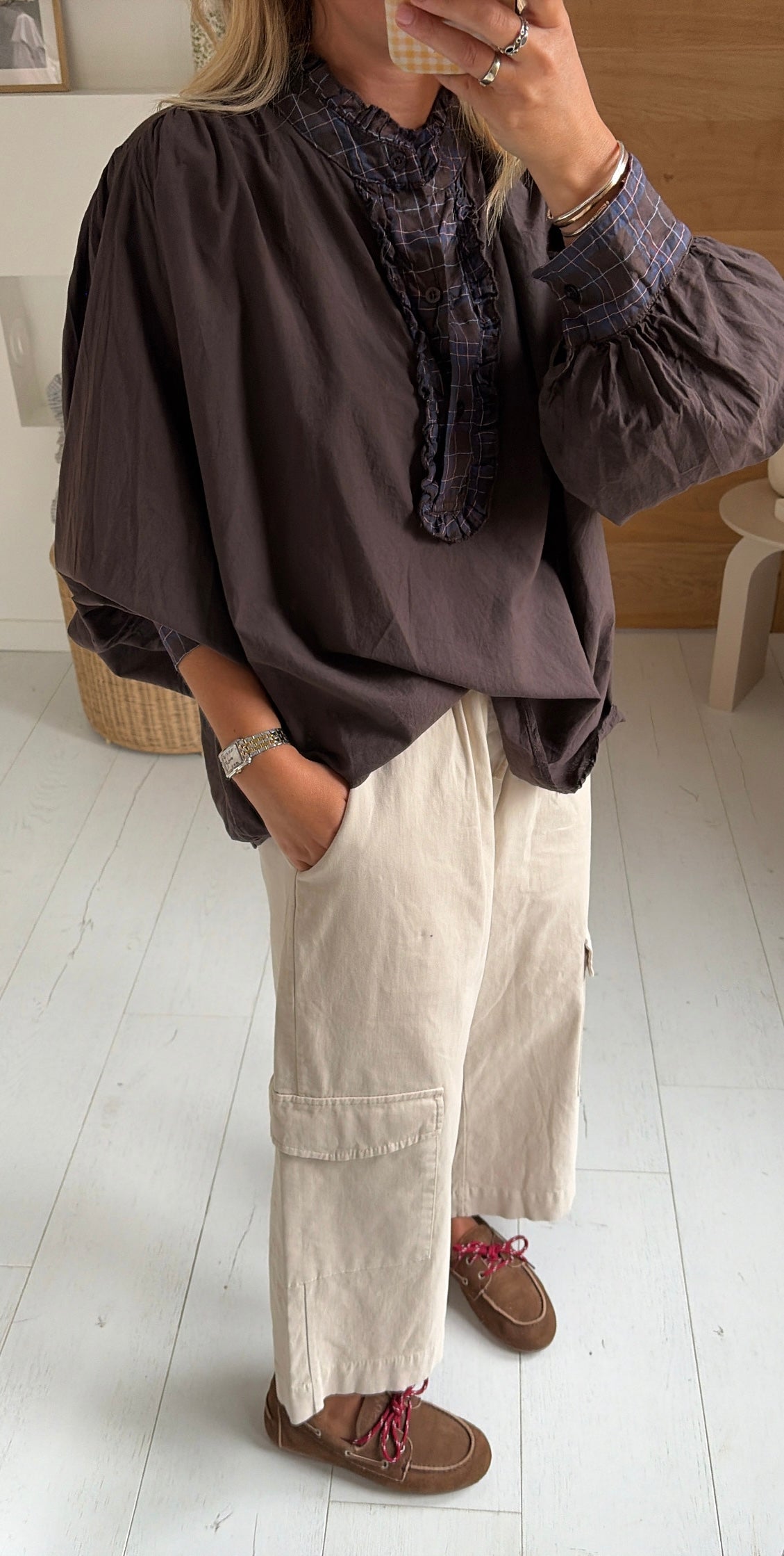 Blouse Tessa choco