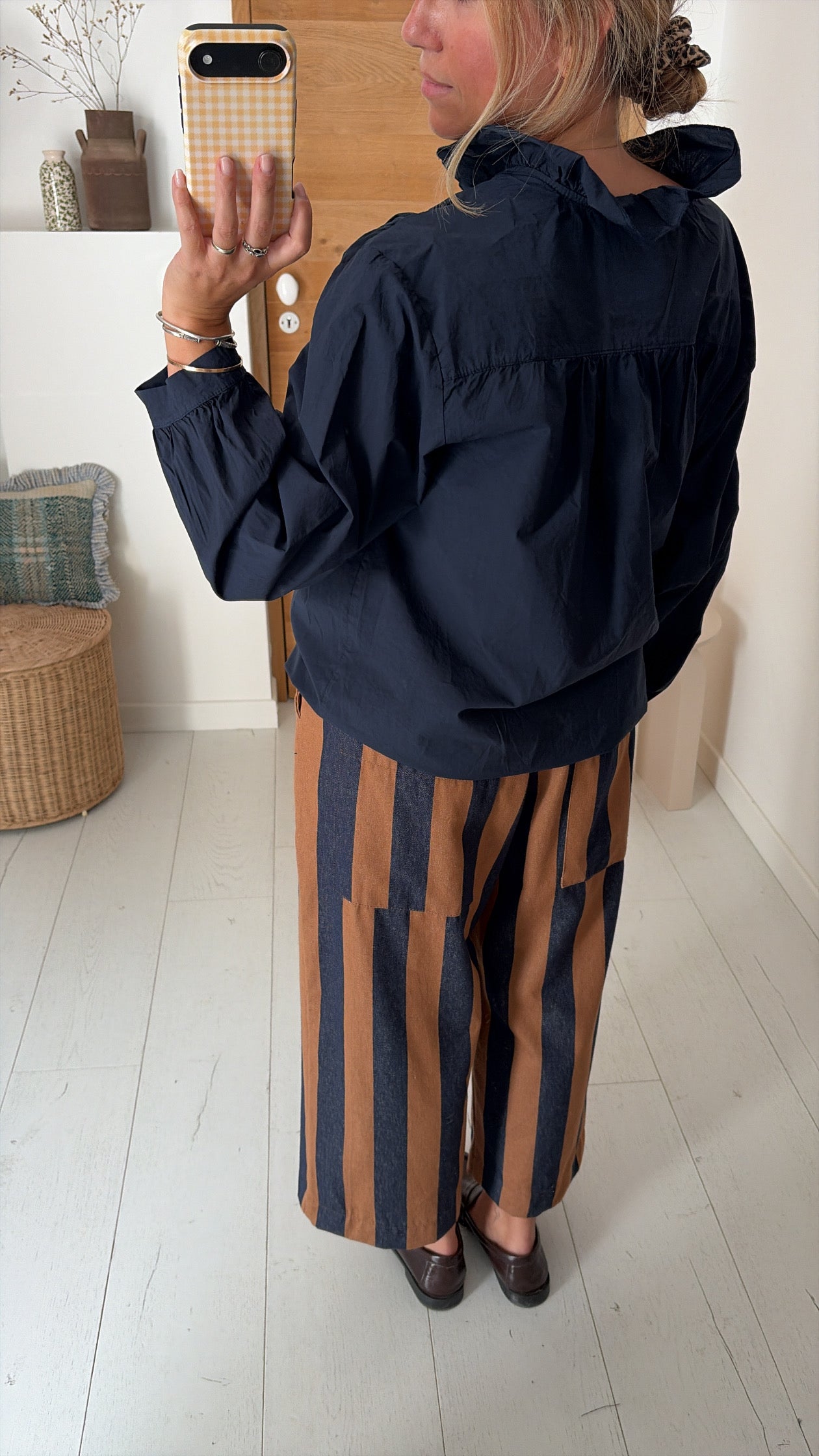 trousers Roma stripes rose – Johanna Paris